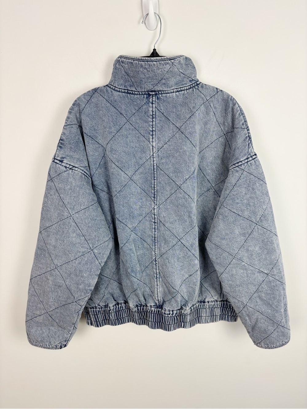 VICI Xander Quilted Denim Jacket in Medium Wash Size S - Picture 4 of 9
